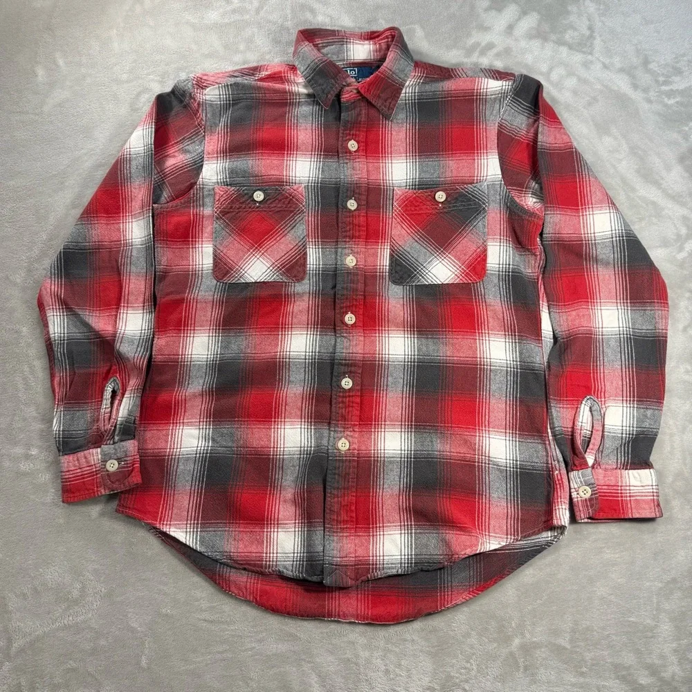 Polo Ralph Lauren Flannel Shirt Men's Sz M Button Long Sleeve Lumberjack - Picture 2 of 8